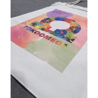 Totebag Custom Blacu Ukuran 30 x 40 Cm Tas Tote Godie Goodie Bag Goodiebag Jinjing Tenteng Resleting Untuk Sekolah Kuliah Pria Wanita