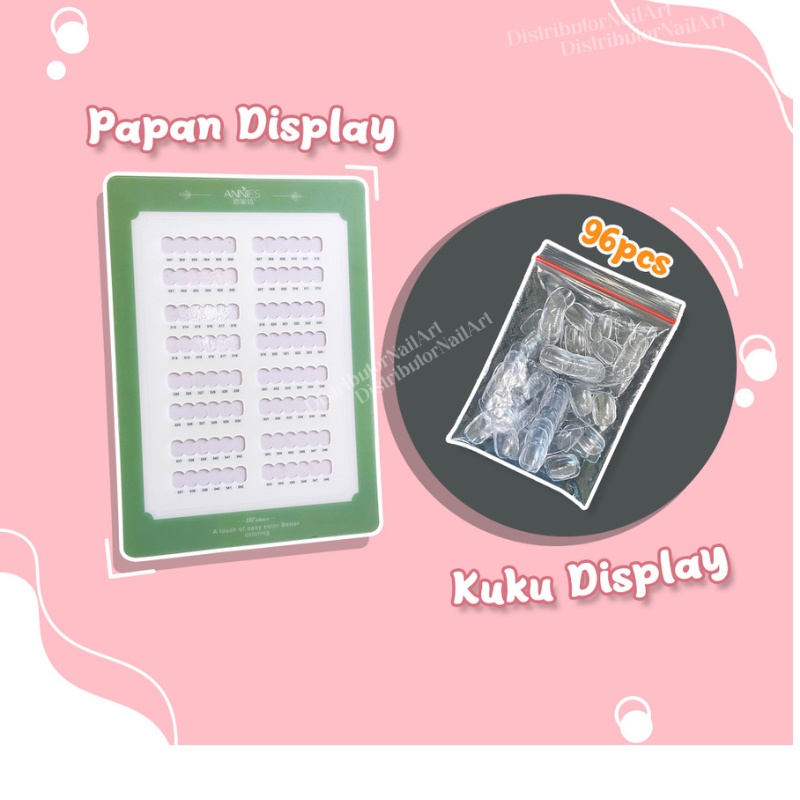 [ COD ] PAPAN DISPLAY 68/48 COLOR NAIL ART DENGAN MAGNET DISPLAY/AESTHETIC PAJANGAN NAIL DISPLAY SALON