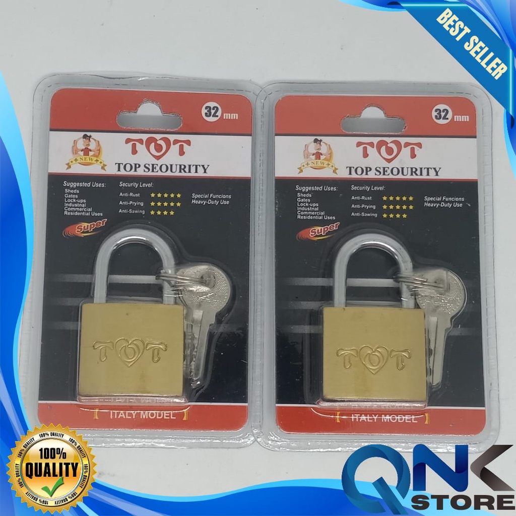 Gembok Kuning Besi Press / Gembok Koper Besi / PadLock