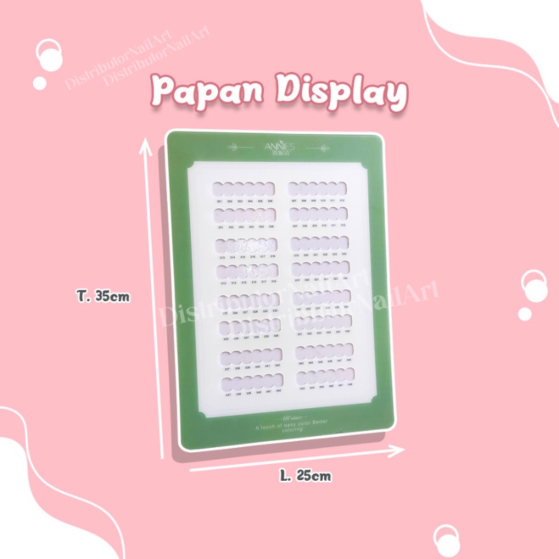 [ COD ] PAPAN DISPLAY 68/48 COLOR NAIL ART DENGAN MAGNET DISPLAY/AESTHETIC PAJANGAN NAIL DISPLAY SALON