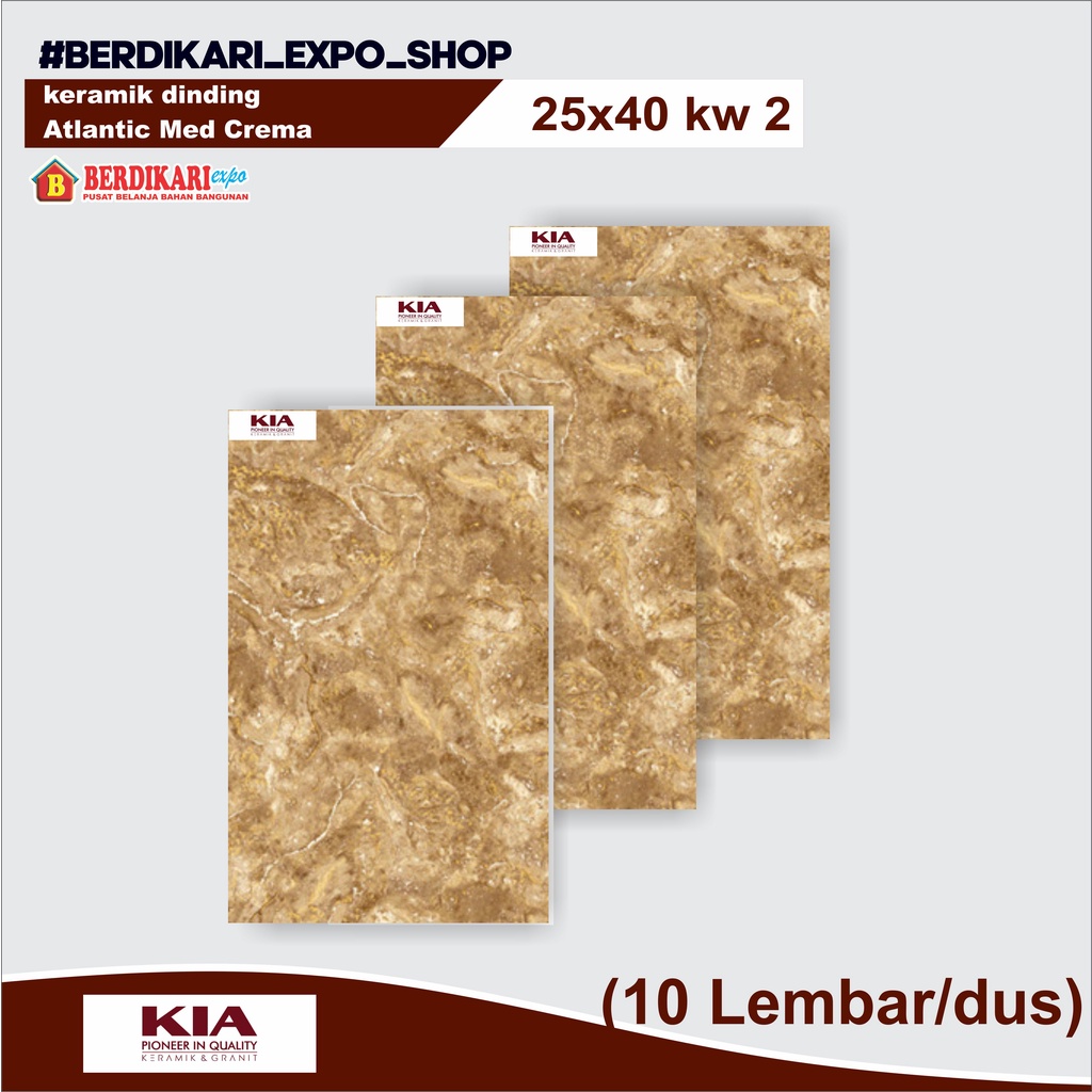 Atlantic Med Crema KERAMIK KIA 25X40