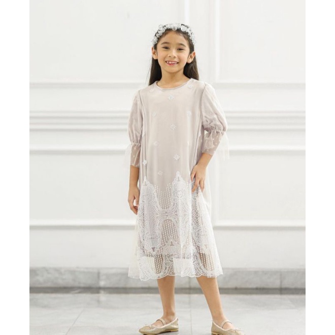 Ameena Series DYANA DRESS IVORY by Geulis.id (FIX DAPAT)