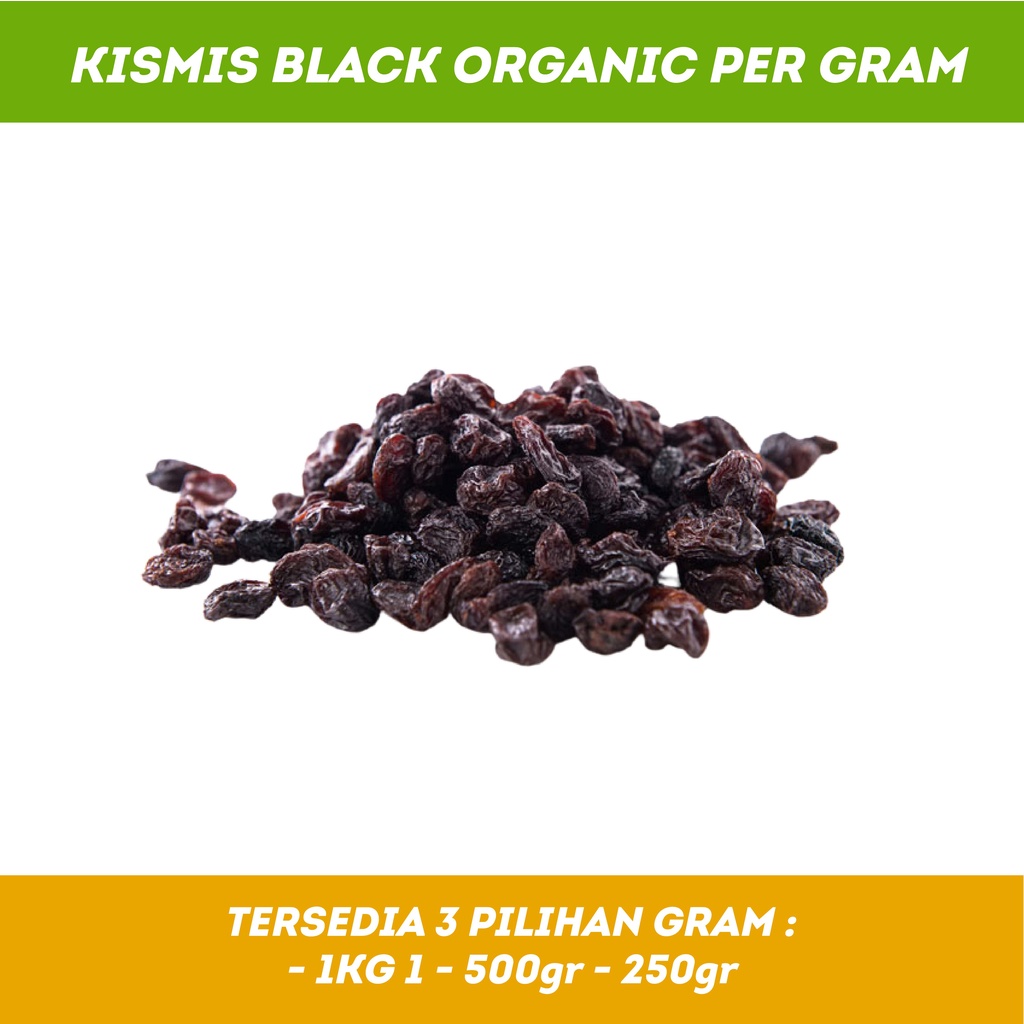 Black Organic Raisin 1 kg | Kismis Hitam Organik PREMIUM