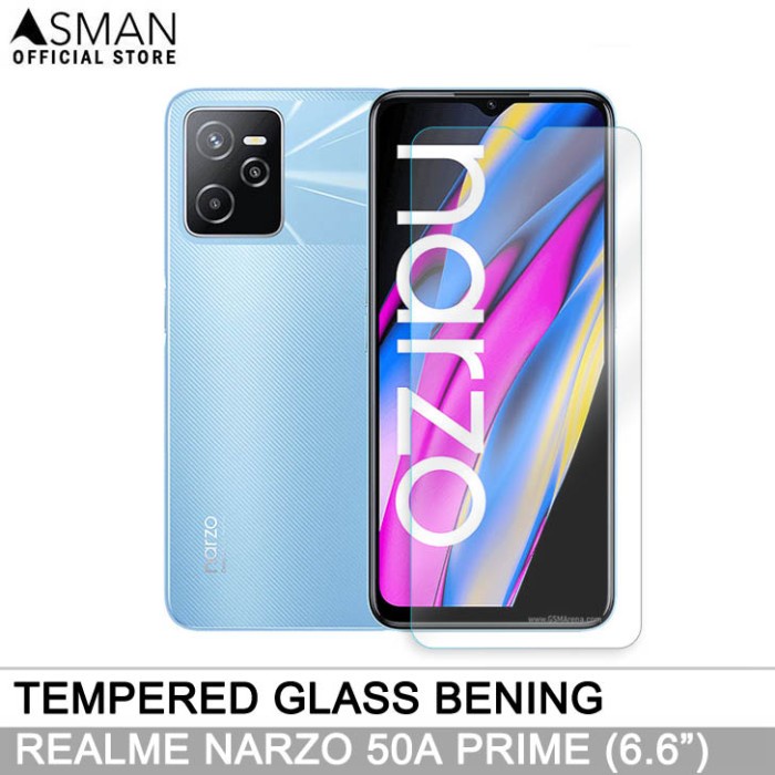 Tempered Glass Realme Narzo 50 5G (6.6&quot;) | Anti Gores Pelindung Layar Kaca - Bening