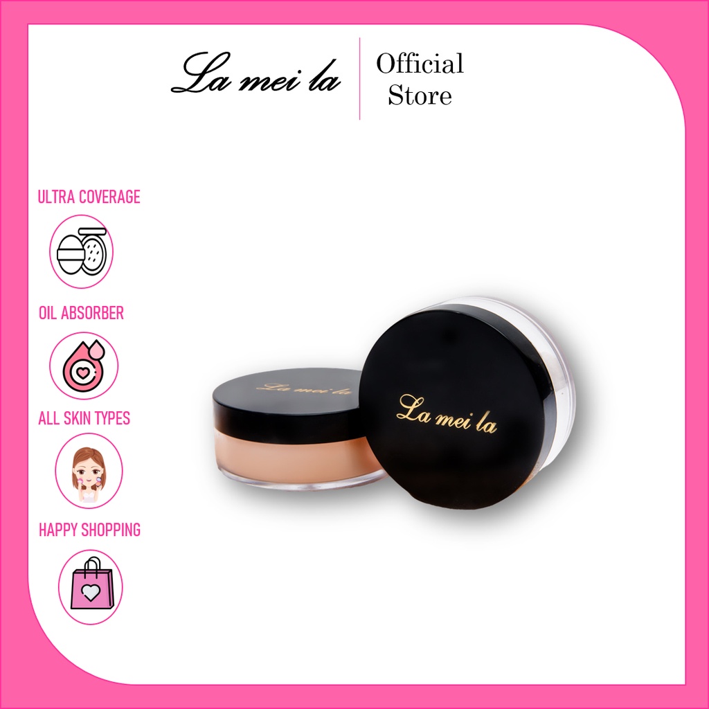 Lameila Bedak Pengontrol Minyak Lameila Loose Powder  LM 3580