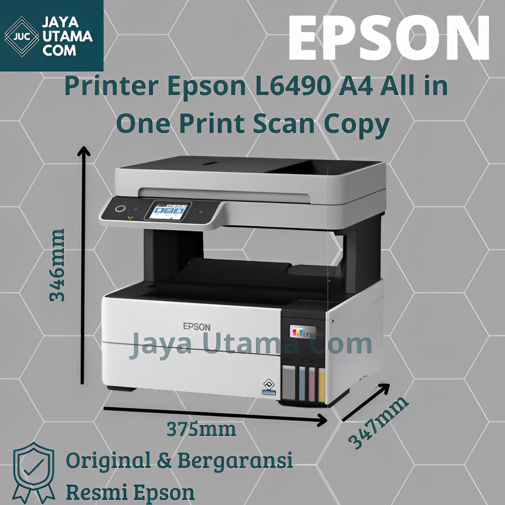 Printer Epson L6490 A4 Ink Tank Multifungsi ADF Duplex Wireless