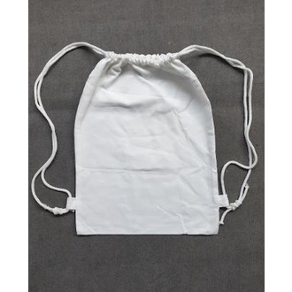 String Bag Custom Kanvas Ukuran 30 x 40 Cm Tas Gendong Stringbag Serut Canvas Pria Wanita