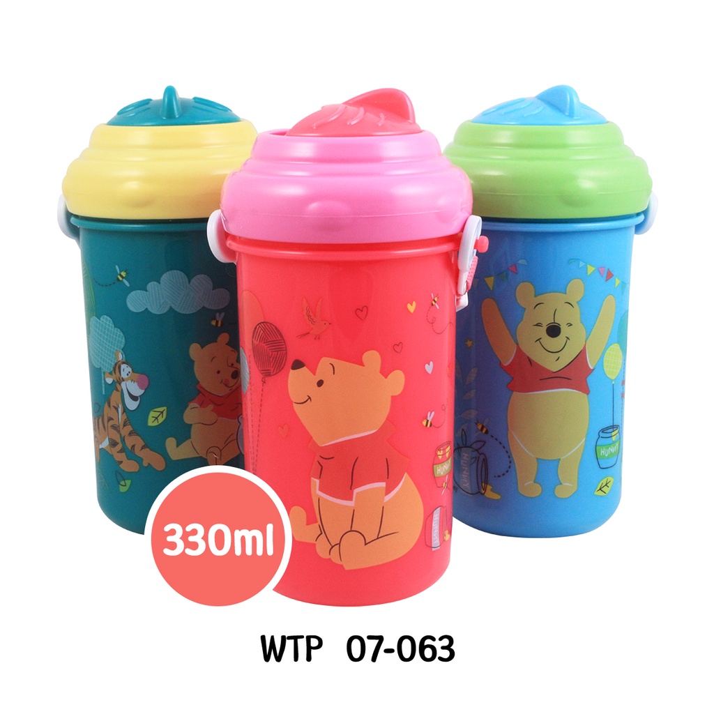 Winnie The Pooh Bottle / Botol Sendok Makan / Botol Minum /- Alat Training Makan Bayi Peralatan Makan Bayi / Baby Feeding