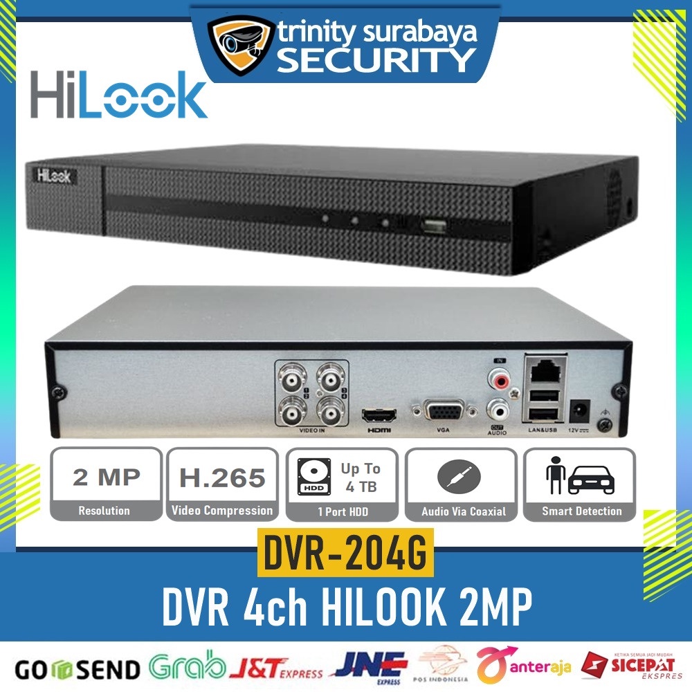 DVR 4ch HILOOK  204G-F1 (S)  By Hikvision