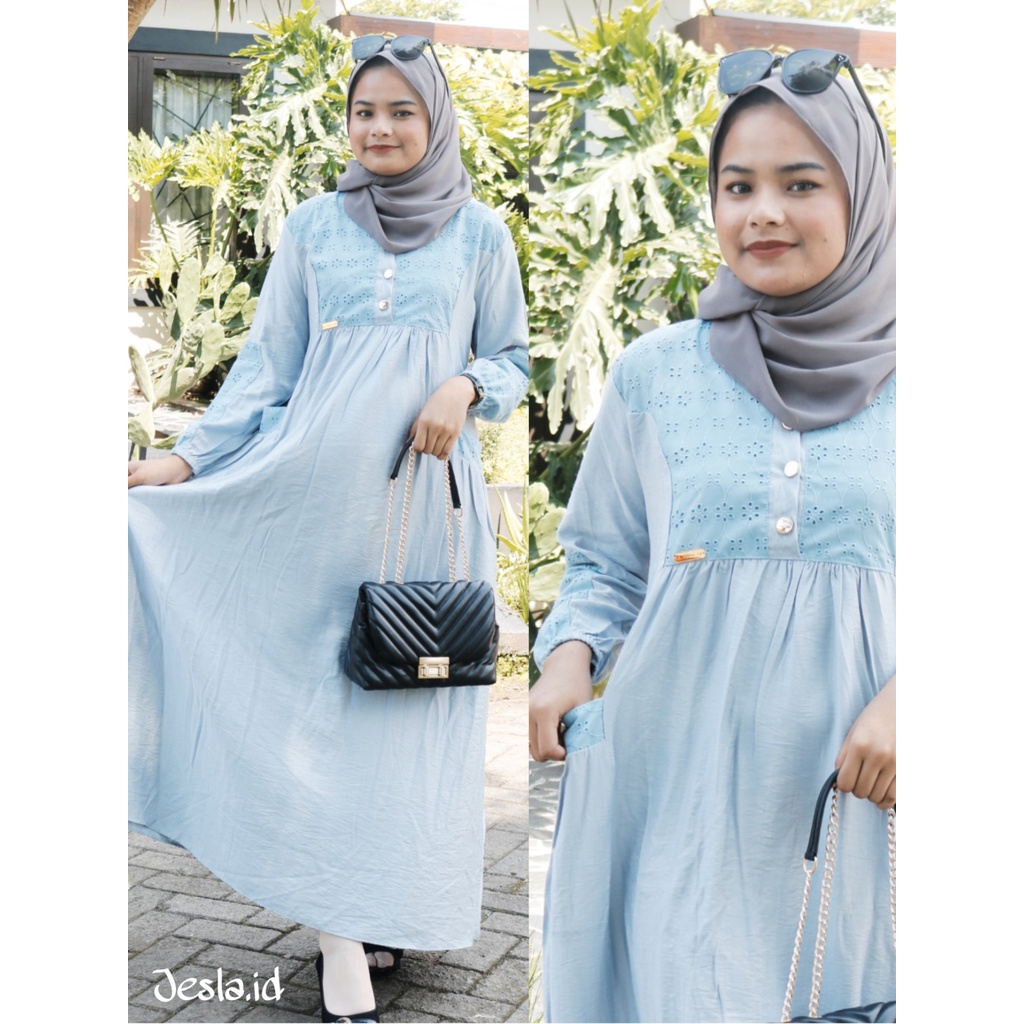 GAMIS WANITA MILEA DRESS BO BAHAN POLO LINEN MIX RENDA LD 100 - 110 CM PJ 10 CM PJ TANGGAN 55 CM WARNA ( WHITE / BLACK / DUSTY / LAVENDER/ TOSCA ) GAMIS LEBARAN 2023 MODEL GAMIS TERBARU MAXY DRESS MUSLIM MODERN DRESS MUSLIM MEWAH CANTIK DAN KEKINIAN