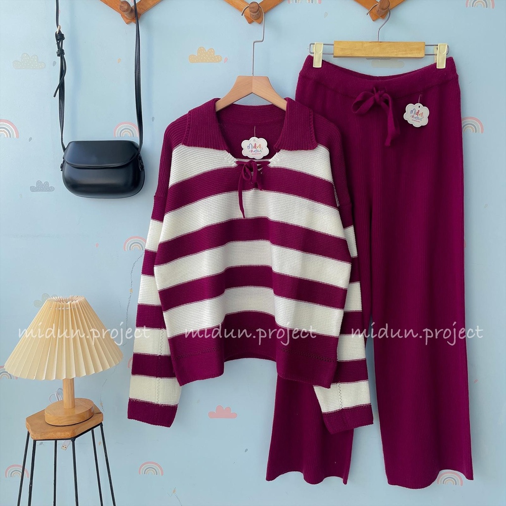 AYUKA CROP KNIT | ATASAN RAJUT KOREA