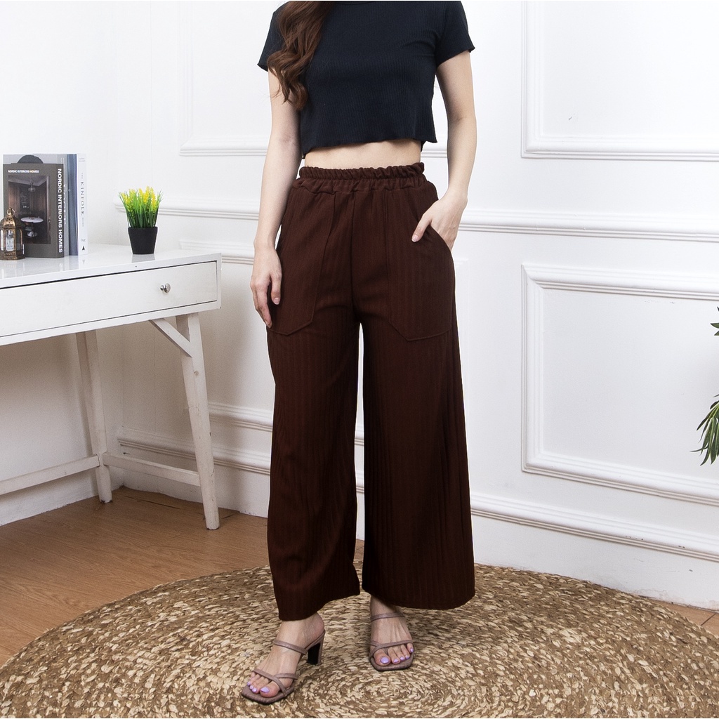 VS - KARINA PANTS WANITA / KULOT KNIT - CELANA KULOT WANITA