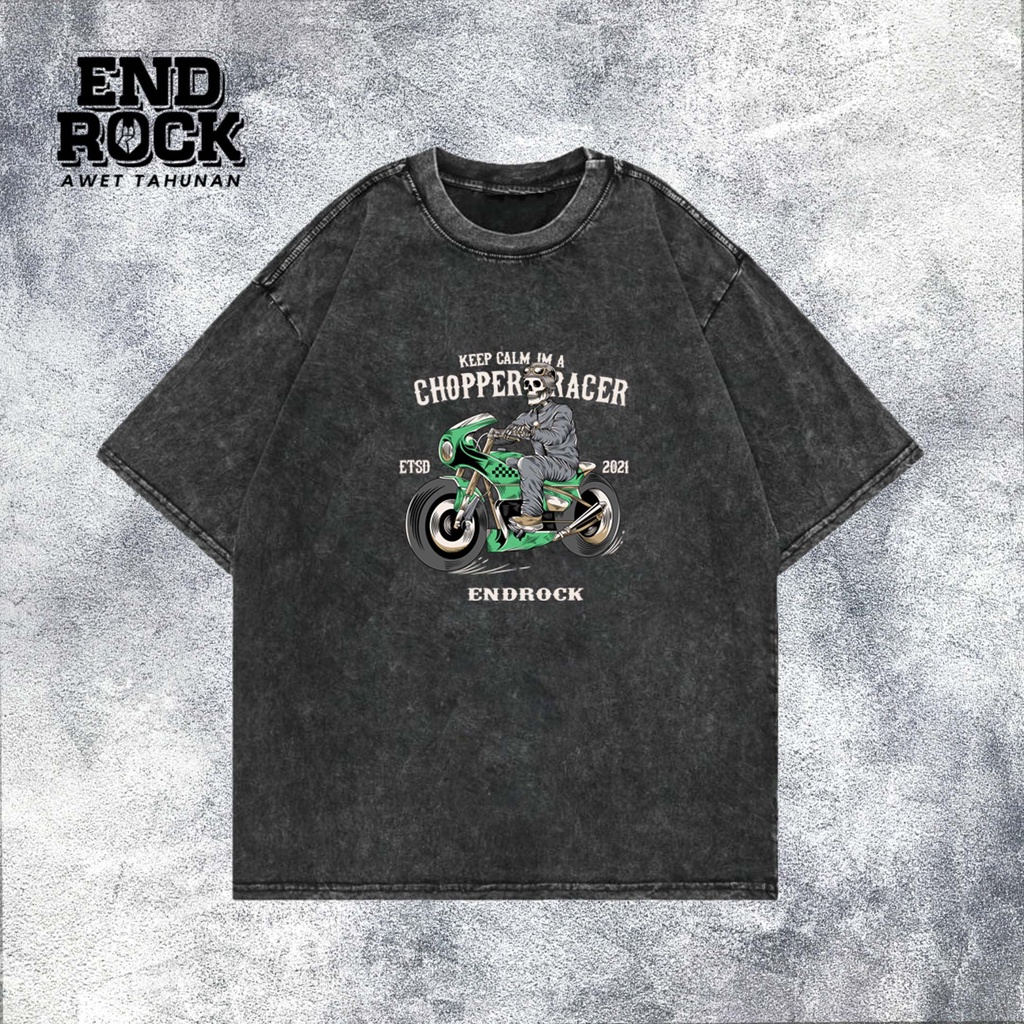 Kaos Oversize Wash Original Endrock Tema Riding Sekelteon DTF00103
