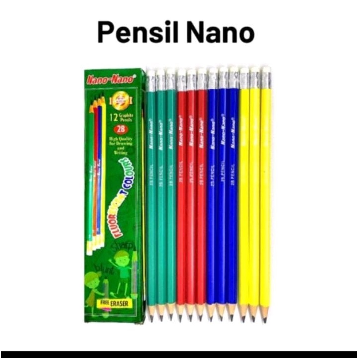 

PENSIL NANO NANO WARNA SUDAH RAUT KEPLA SETIP HARGA 1 PCS