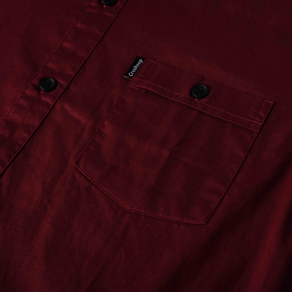 CRUSH EXP Kemeja Panjang Polos KC00599 - MAROON