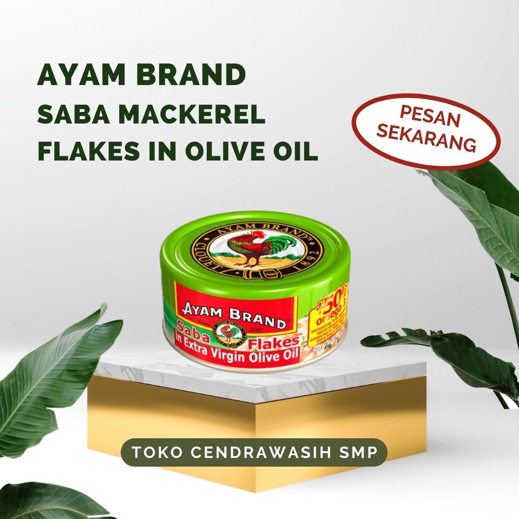 

Ayam Brand Saba Mackerel Flakes in olive oil, chili dan mayonaise 150gr