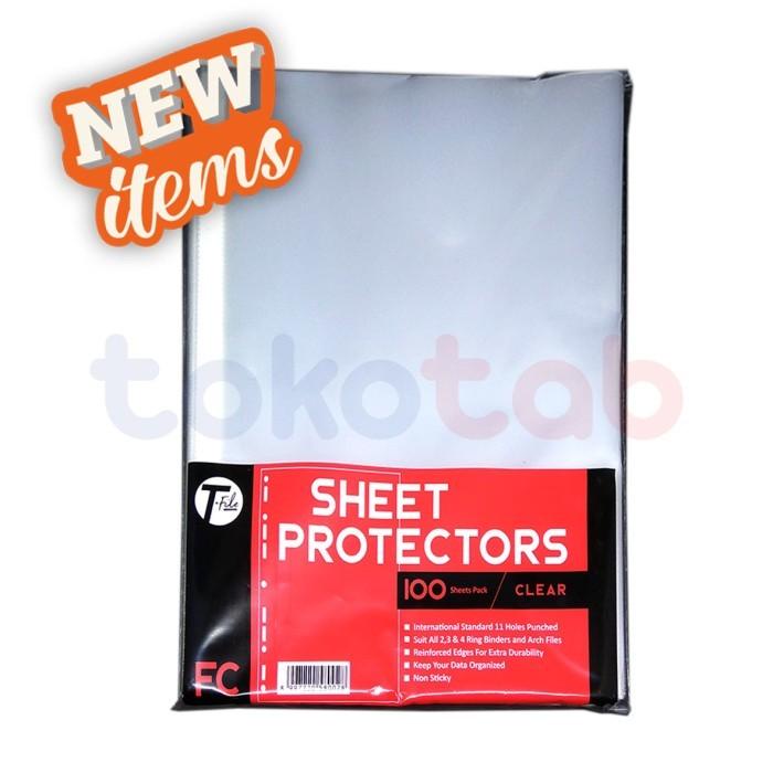 

Tokotab - Sheet Protector Folio Clear T-File Isi 100 Lembar