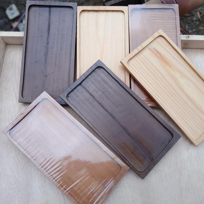 wooden tray / nampan kopi / 21x15cm