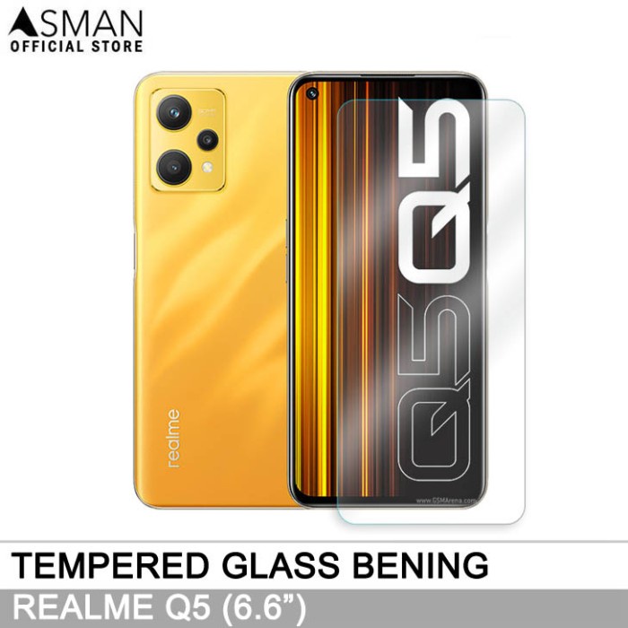 Tempered Glass Realme Q6 (6.6&quot;) | Anti Gores Pelindung Layar Kaca - Bening