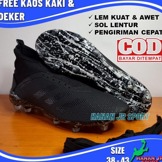 100% Asli Sepatu Bola Adidas Predator Sepatu Sepak Bola Sepakbola Kaki Berkahhabadii