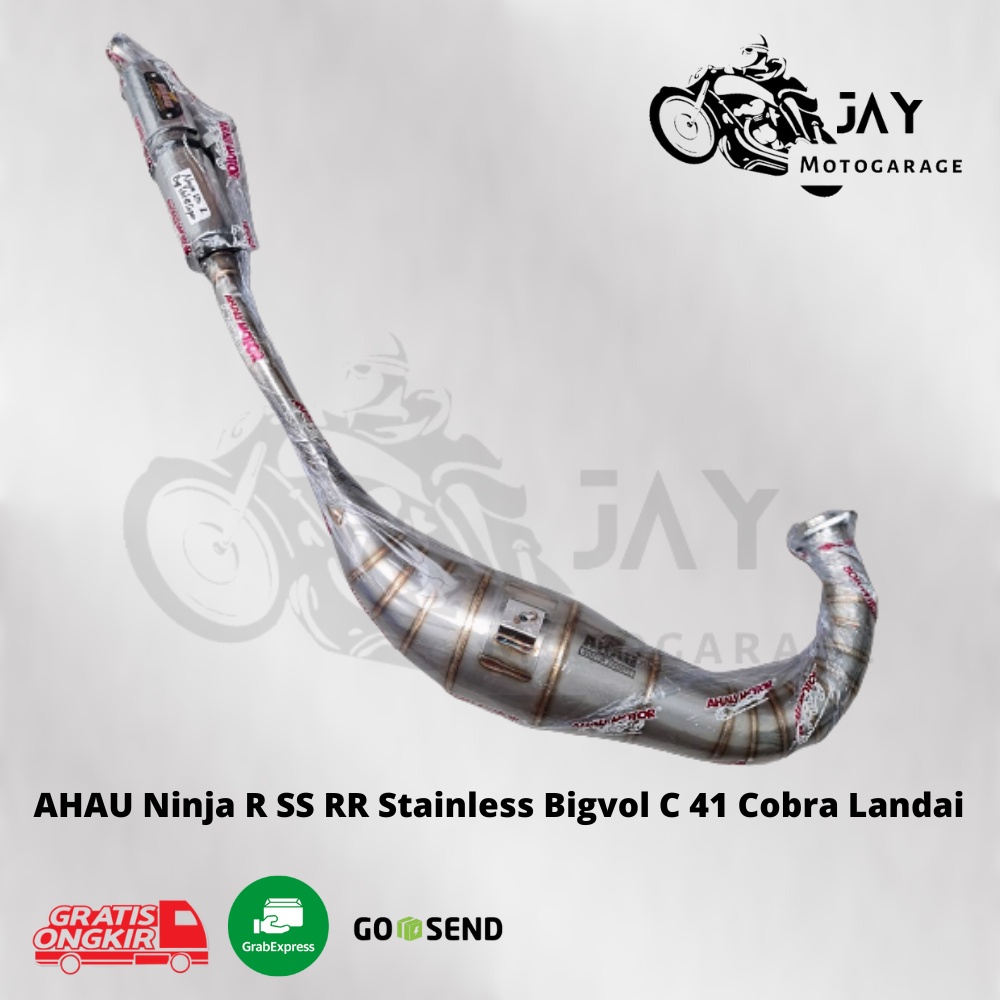 Knalpot Ahau 1 Ninja R SS RR Stainless Big Volume C 41 Kompetisi/Race