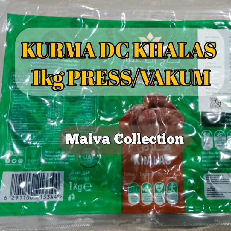 

Kurma Date Crown Khalas 1Kg Press/Pres / Vakum, Expired : Desember 2024 Promo Best Seller!