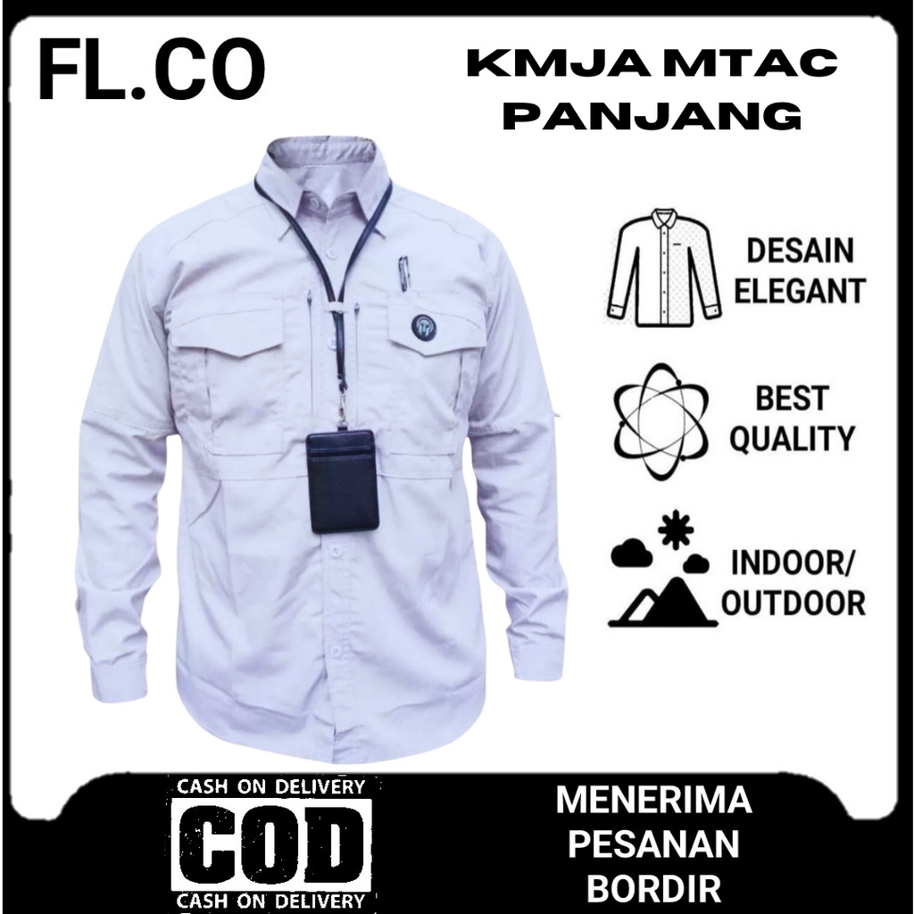 KEMEJA TACTICAL M-TAC LENGAN PANJANG - KEMEJA PDL LENGAN PANJANG - KEMEJA LAPANGAN TANGAN PANJANG