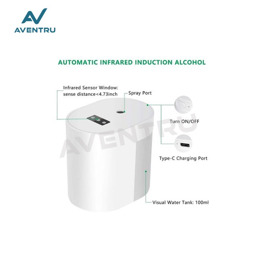 Youpin Touchless Spray Dispenser Disinfectant Sanitizer Sterilizer Otomatis Tanpa Sentuh