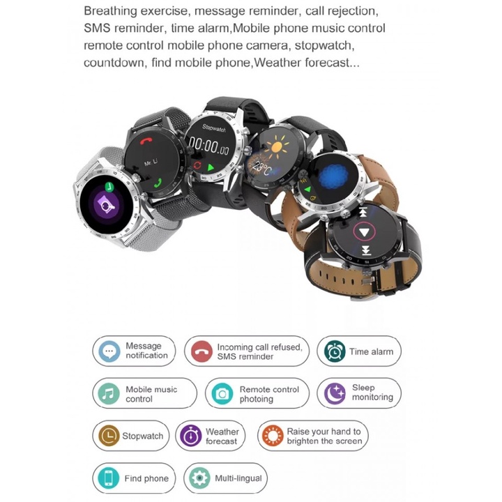 DT NO 1 DT70 Smart Watch Dual Display Sporty 1.39-inch IPS Display