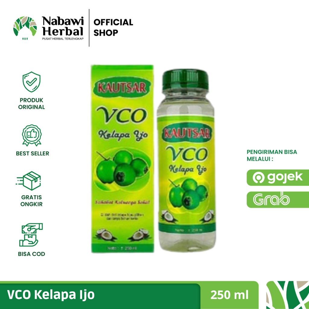 

Minyak Kelapa Ijo VCO Kautsar Isi 250 ml