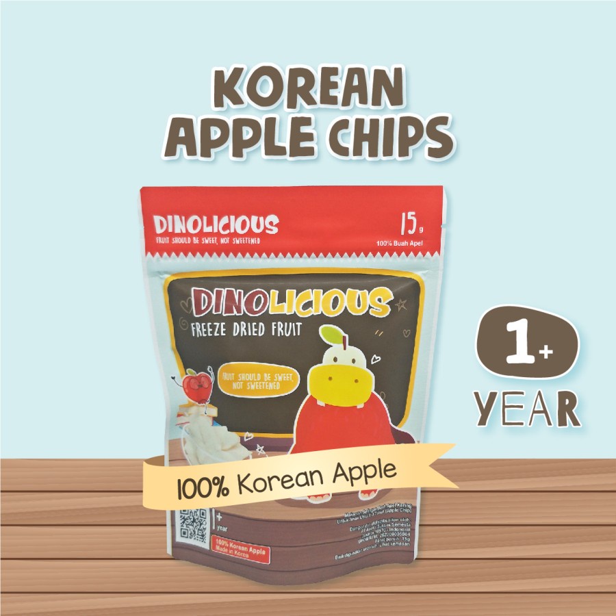 

Dinolicious Apple Chip 15 Gram Snack Buah Kering