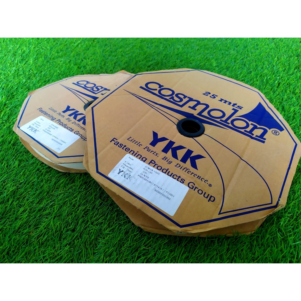 Velcro YKK kasar  dan halus 25 mm - warna hitam ykk lebar 2.5 cm dan 3cm - hook and loop premium ykk Magic Tape Meteran prepet perepet semua ukuran