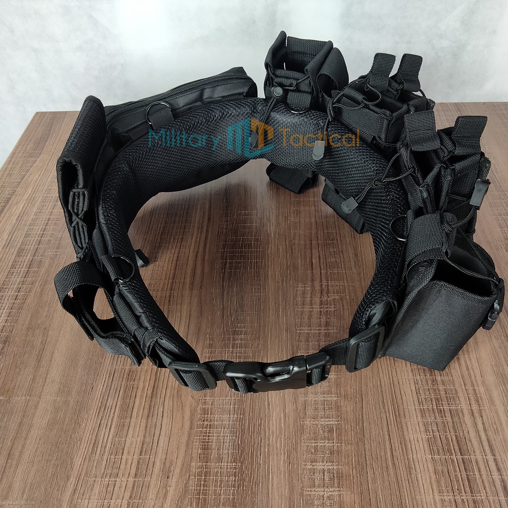 Kopel Set Tactical | Kopel Serbu | Kopel Multi Fungsi | Warbelt Tactical Kopel Set Warna Hitam