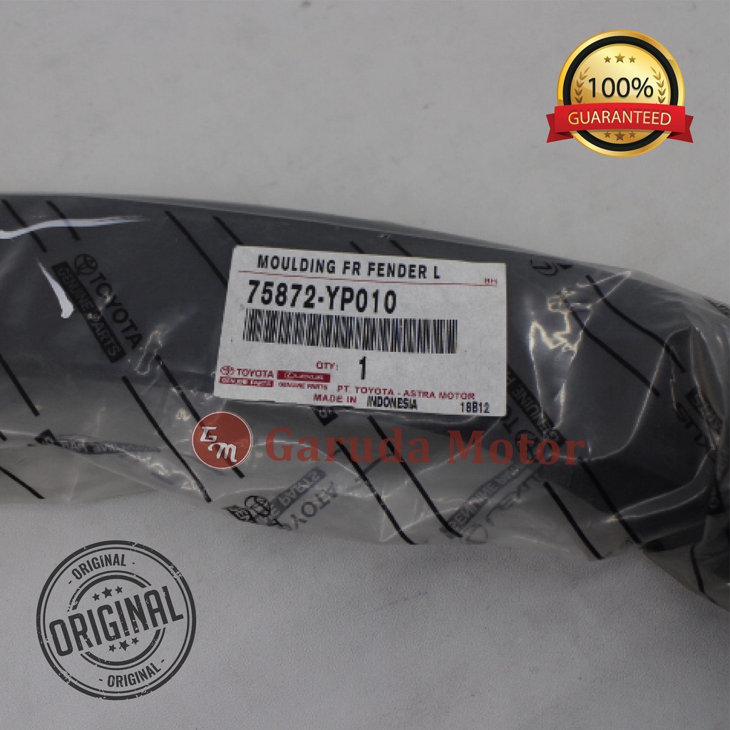 75872-YP010 MOULDING FR FENDER L