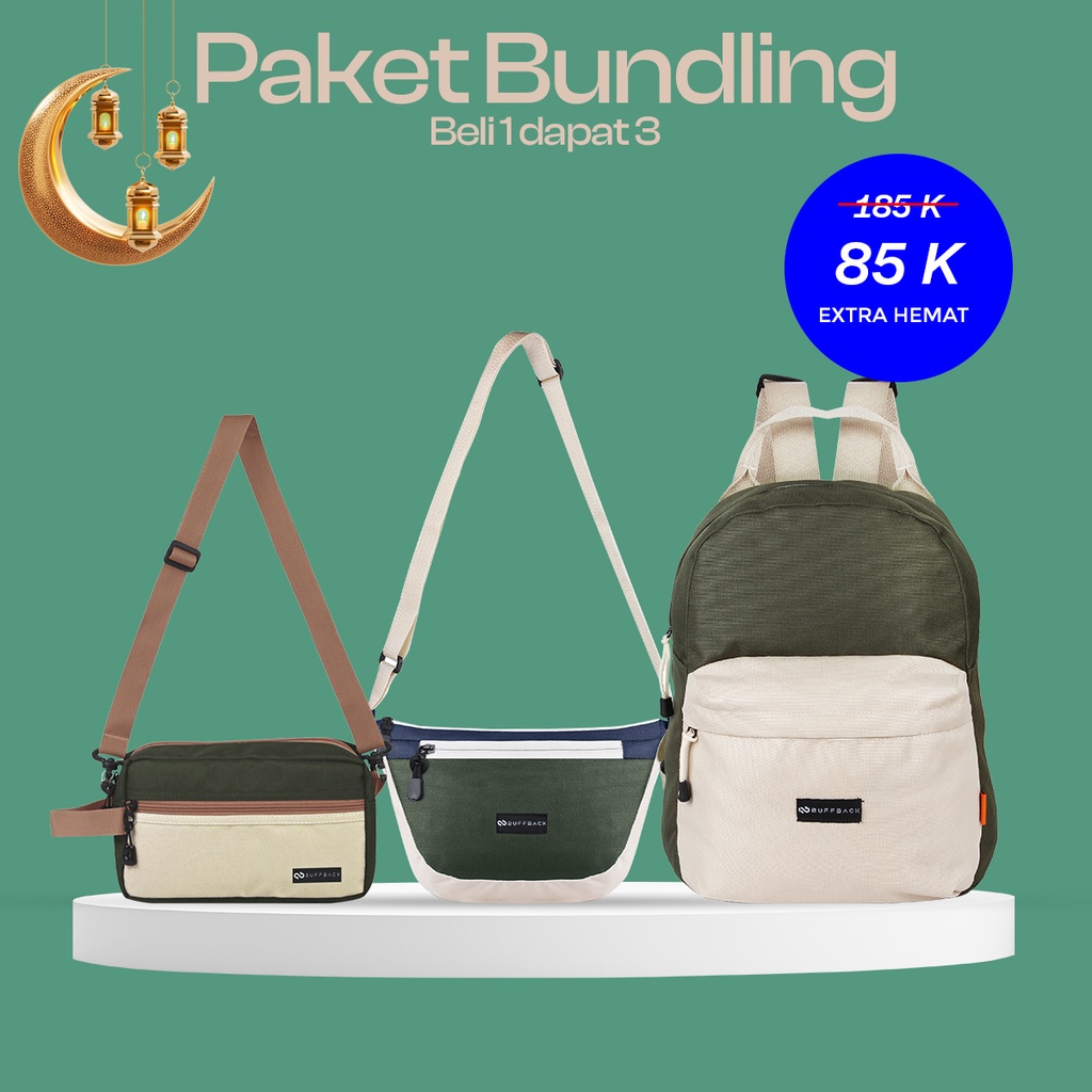 Buffback Bundling - Backpack | Slingbag | Handbag - Get 3