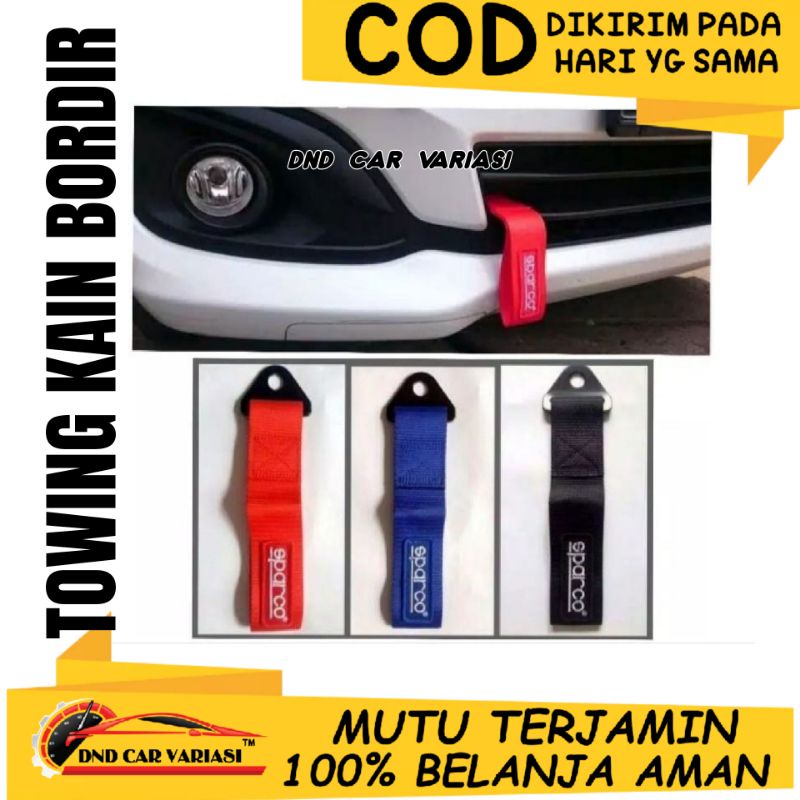 TOWING KAIN STRAP TEBAL MOTIF BORDIR SPAR-CO