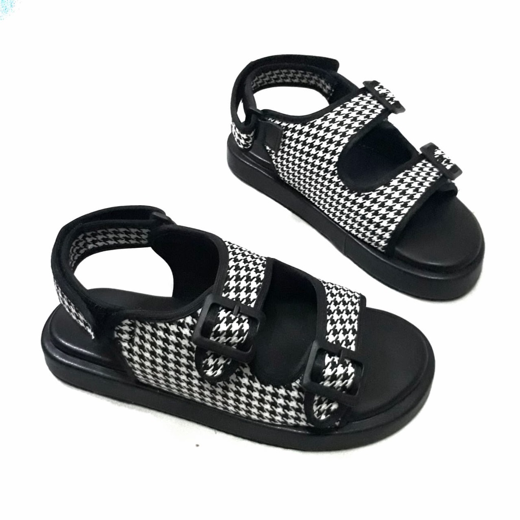 Jukasih - Sandal Wanita Eliana houndstooth RD-03 PROMO DISKON 51%