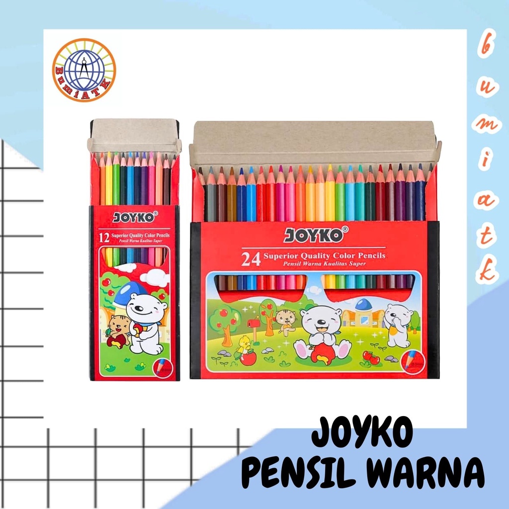 

PENSIL WARNA JOYKO PANJANG / 24 WARNA / 12 WARNA / JOYKO PW 12 / JOYKO PW 24 / PENSIL WARNA SEKOLAH