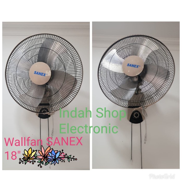 KIPAS ANGIN DINDING SANEX 18" BESI/WALL FAN SANEX 18" BESI