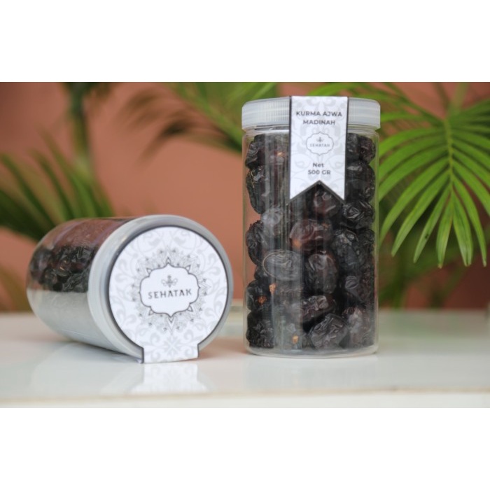 

[Ready Stock] Kurma Ajwa Madinah VIP kualitas premium 1kg & 500 gram - 500 Gram