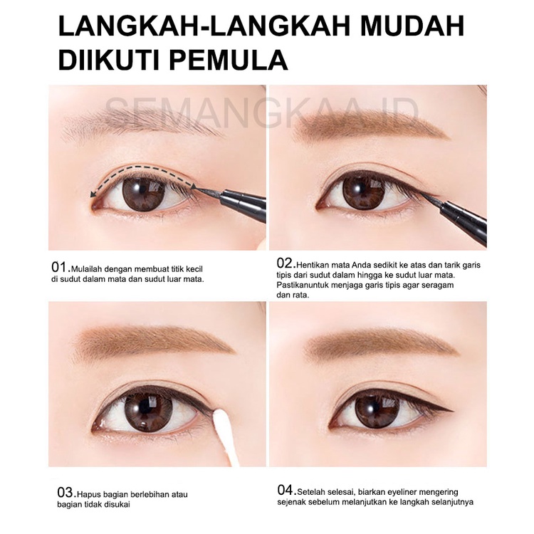 LAMEILA Eyeliner Cair Waterproof Long Lasting 24 Jam LA078