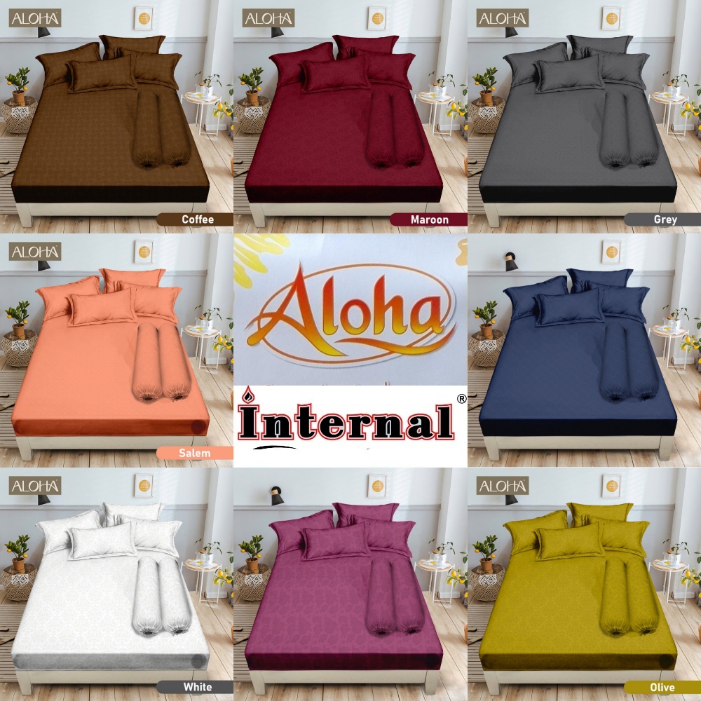 ALOHA - Sprei Queen (160x200) Polos Embossed Terlaris pilihan