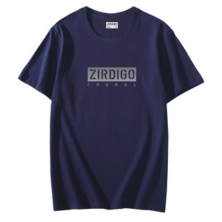 Zirdigo Baju Kaos Distro Zirdigo Formal Text Silver Lengan Pendek