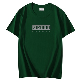 Zirdigo Baju Kaos Distro Zirdigo Formal Text Silver Lengan Pendek