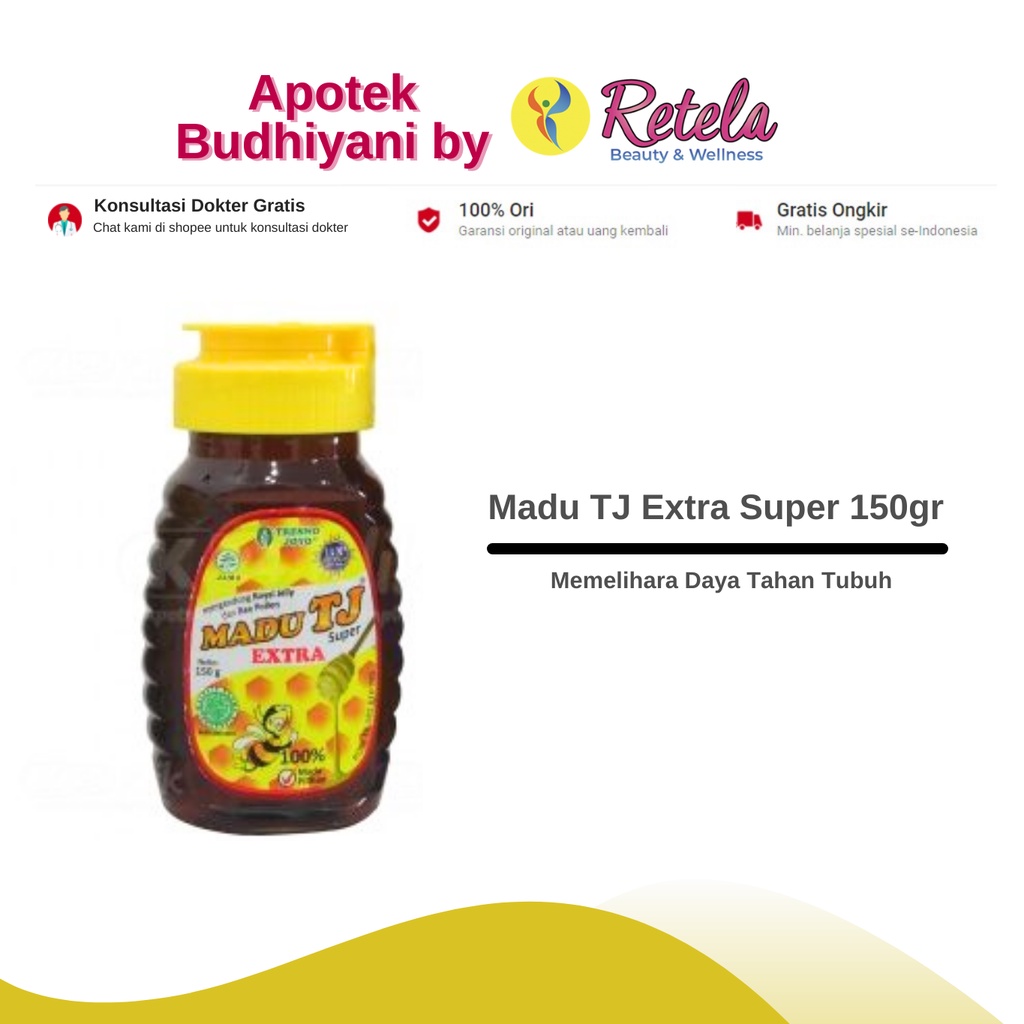 

Madu TJ Extra Super 150 Gr / Memelihara Daya Tahan Tubuh