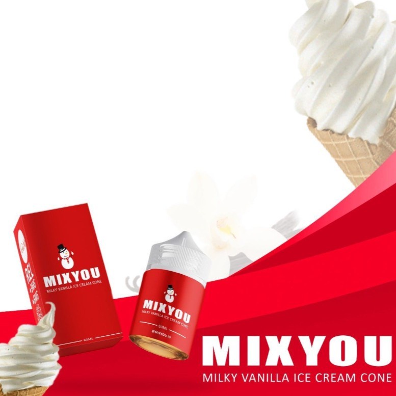 MIXYOU &quot;Milky Vanilla Ice Cream Cone&quot; 60ML by G&amp;M x Znake
