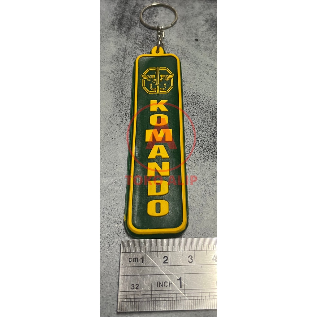 Gantungan Kunci Komando (Pjg) | Keychain | Gantungan Kunci Karet Komando