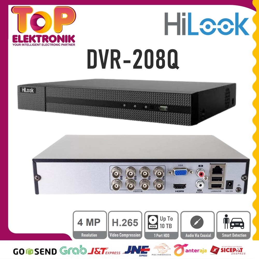 DVR 8ch HILOOK 5MP DVR-208Q-M1 By Hikvision