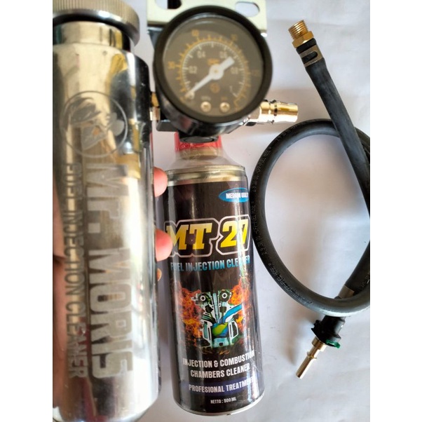 Alat Service Injeksi Motor | Tabung Infus Stainless | Cairan injeksi 500ml