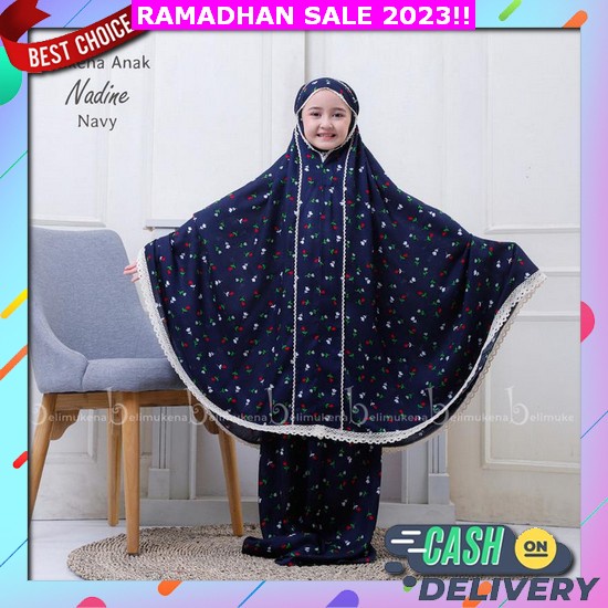 Mukena Anak Tali Kerut Usia 6-10 Tahun Crincle Bordir Ory Alfajril Terbaru Termurah Mukena Rayon Ana